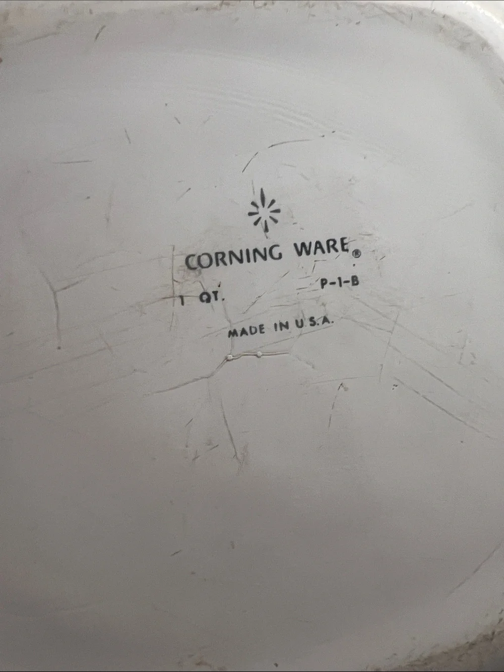 1qt Corningware Casserole Dish with Cornflower Blue Floral Motif and Glass Lid